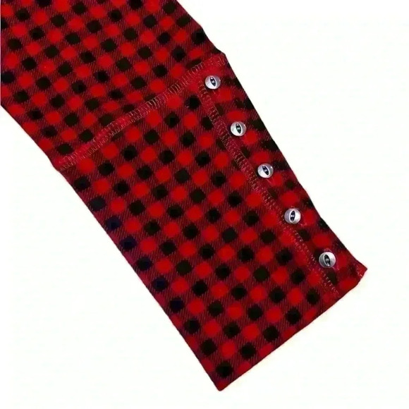 Chaps Buffalo red check long sleeve women’s - Picture 4 of 5